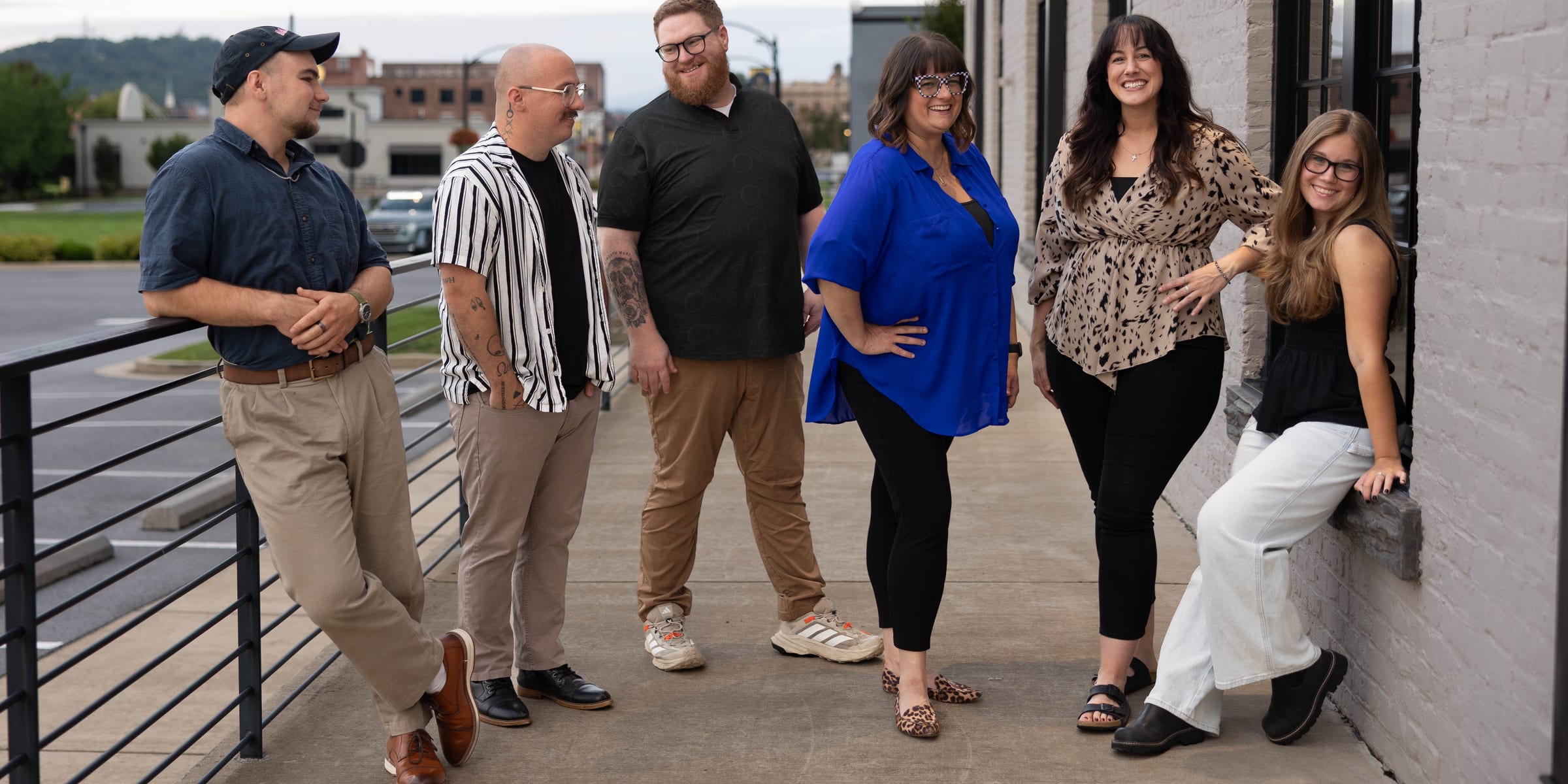 The Lion Publishing team standing outside their office in Johnson City, Tennessee