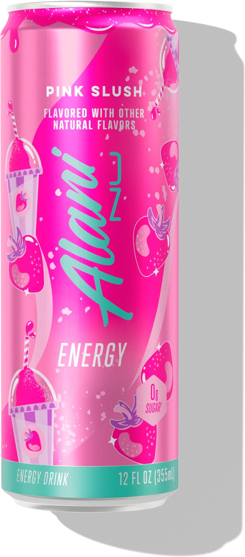 Alani Pink Slush — one of Rebekah Edwards's favorites (sipping)