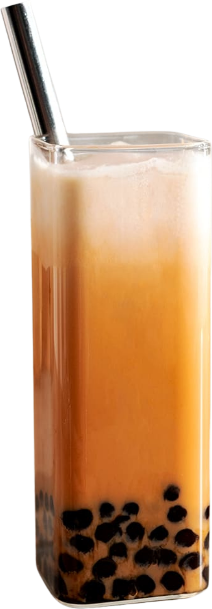 Thai milk tea — one of Josh Edwards's favorites (sipping)