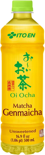 Oi Ocha Green Tea — one of Nathaniel Messner's favorites (sipping)
